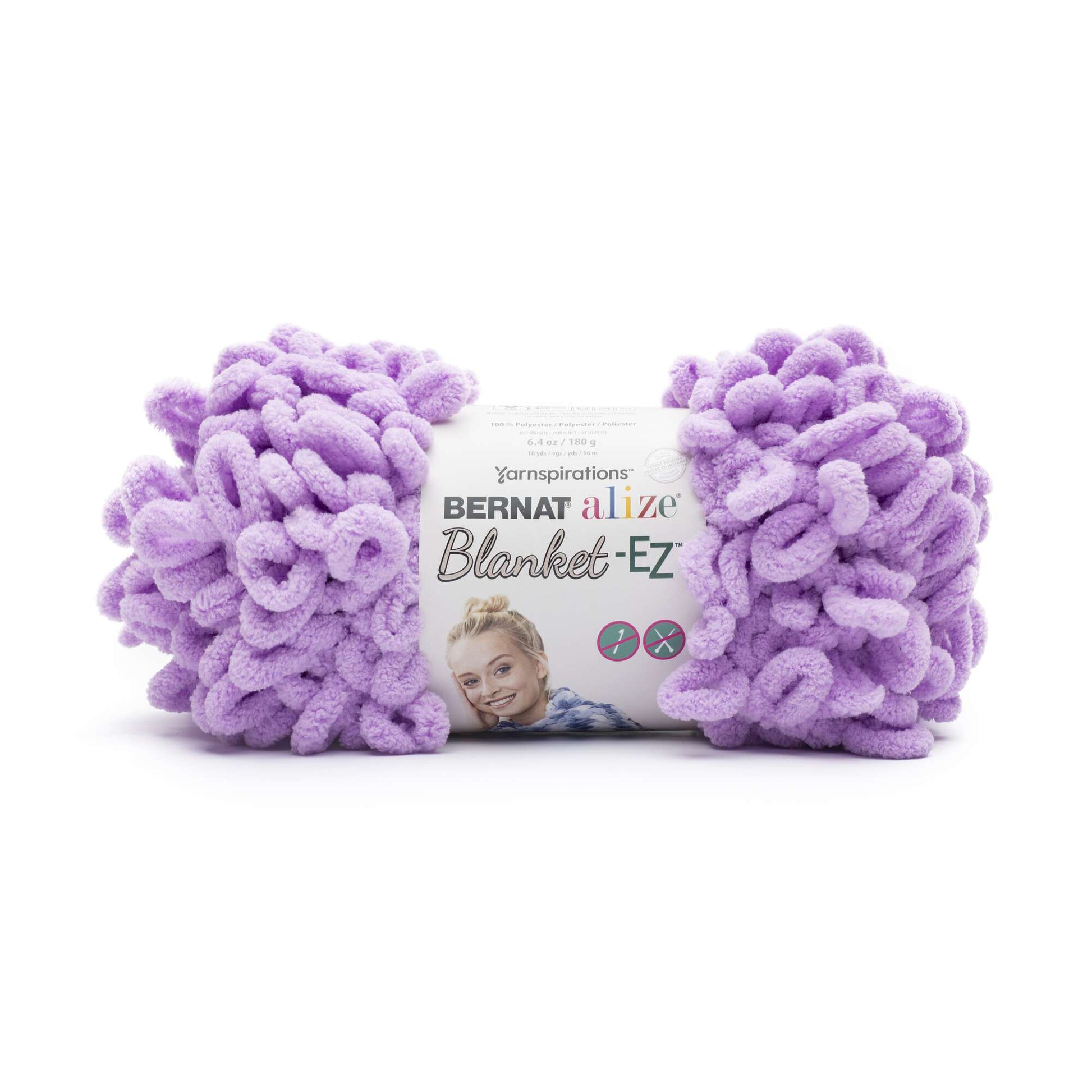 Bernat Alize Blanket-EZ Yarn Purple Dusk