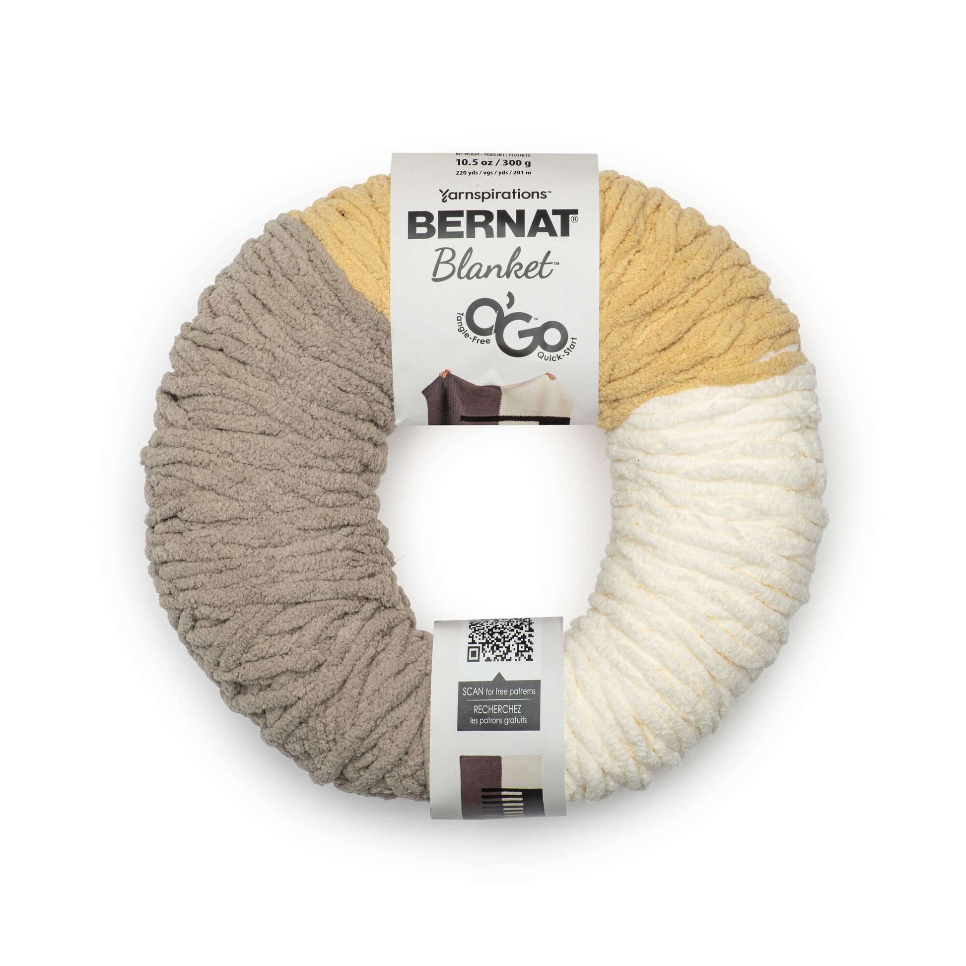 Bernat Blanket O'Go Yarn (300g/10.5oz) - Clearance Shades* Milk and Honey