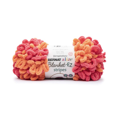 Bernat Alize Blanket-EZ Stripes Yarn - Discontinued Shades Cotton Candy