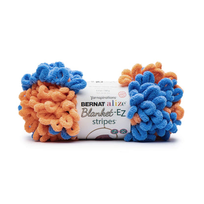Bernat Alize Blanket-EZ Stripes Yarn - Discontinued Shades Beach