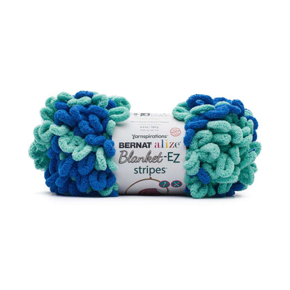 Bernat Alize Blanket-EZ Stripes Yarn - Discontinued Shades Dazzle