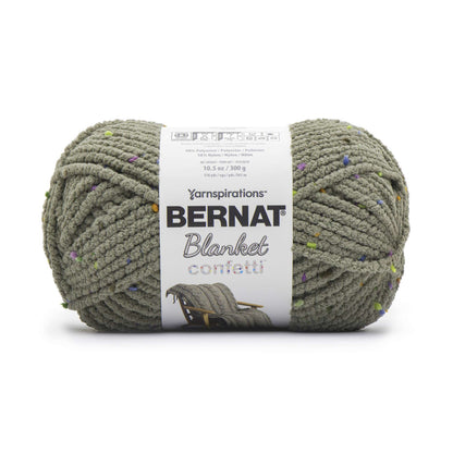 Bernat Blanket Confetti Yarn - Discontinued shades Moss Confetti