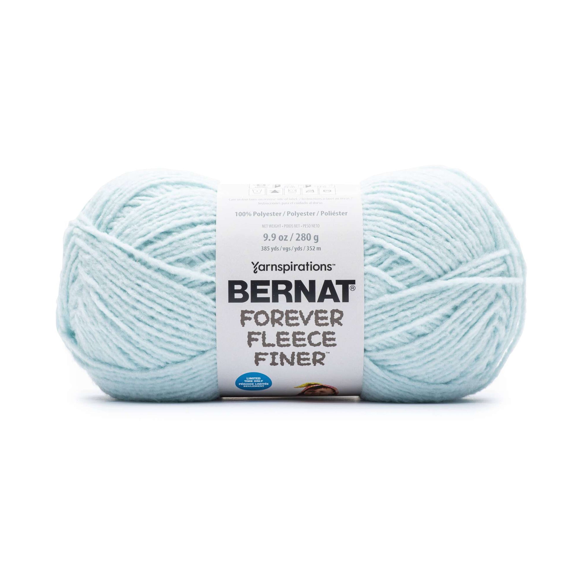 Bernat Forever Fleece Finer Yarn - Discontinued Shades Light Sky