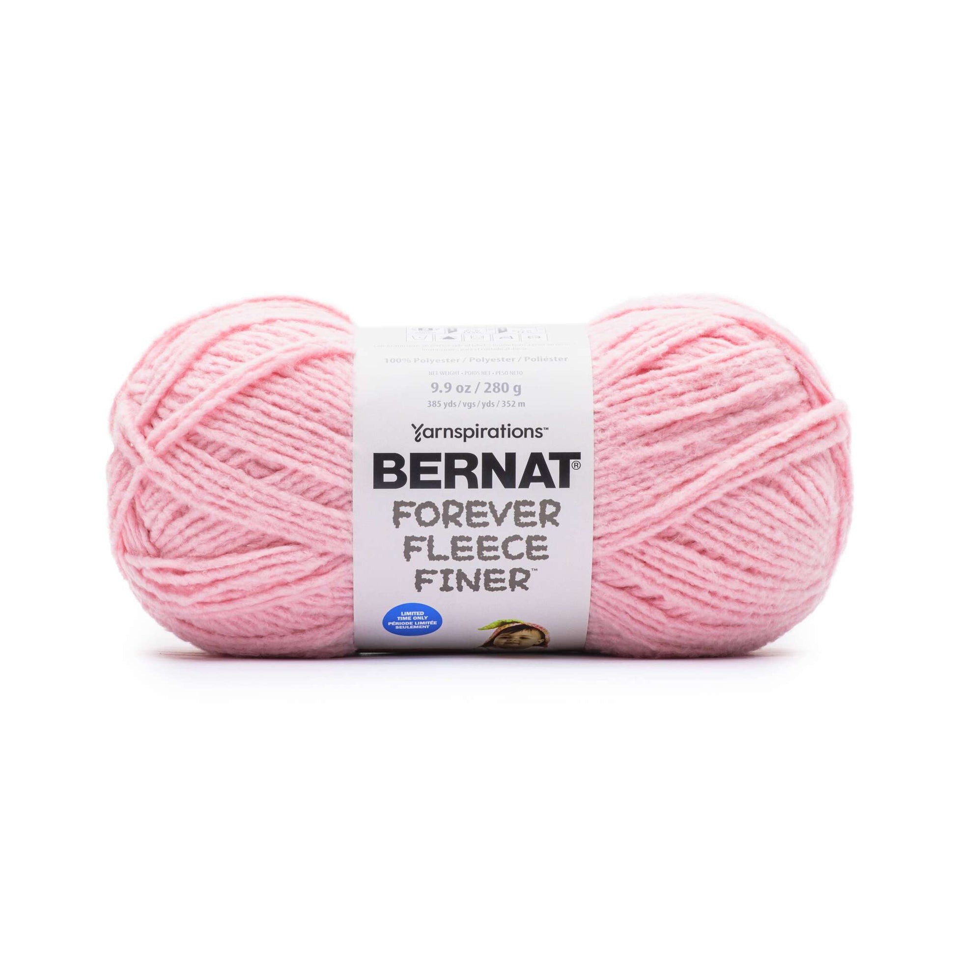 Bernat Forever Fleece Finer Yarn - Discontinued Shades Petal