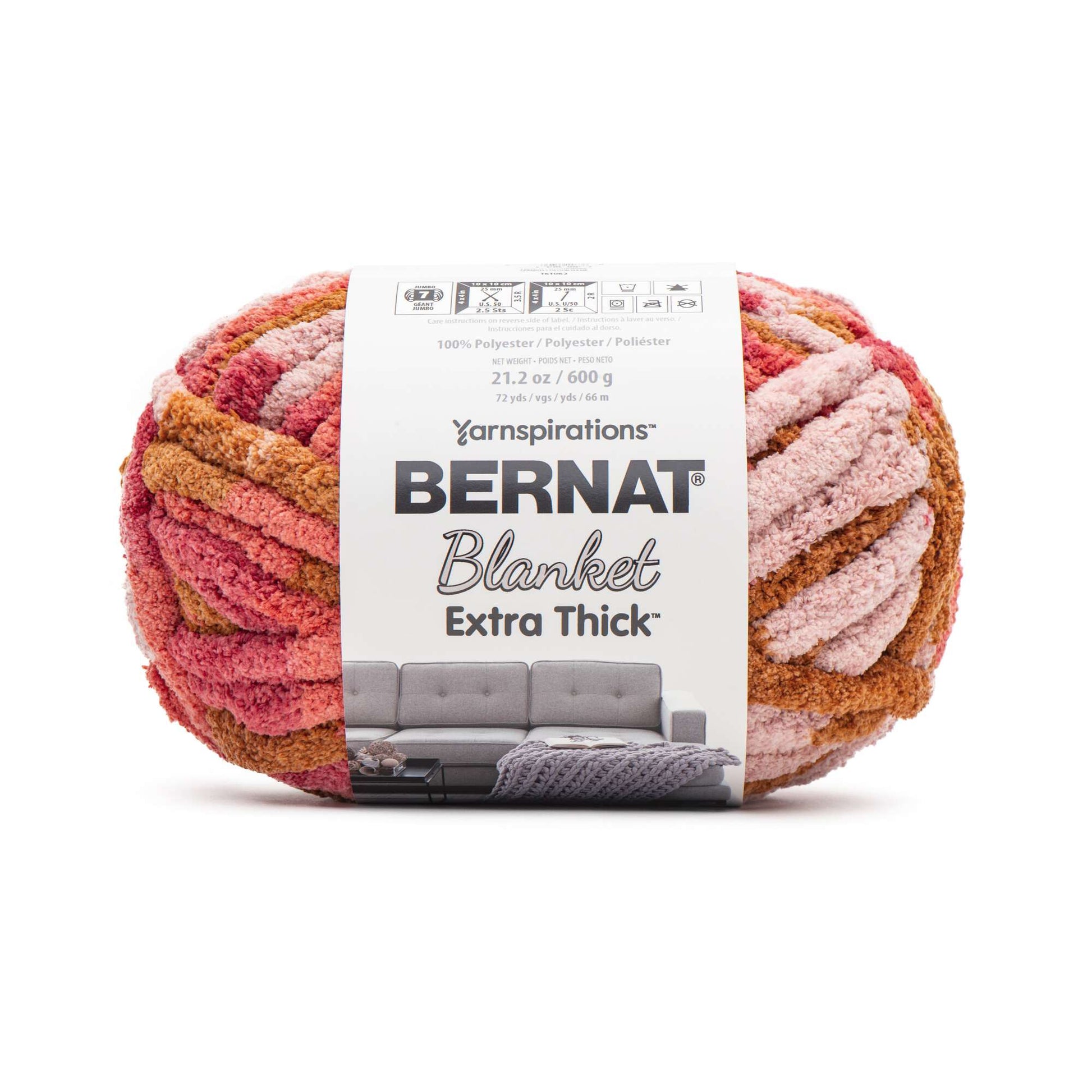 Bernat Blanket Extra Thick Yarn (600g/21.2 oz), Gold