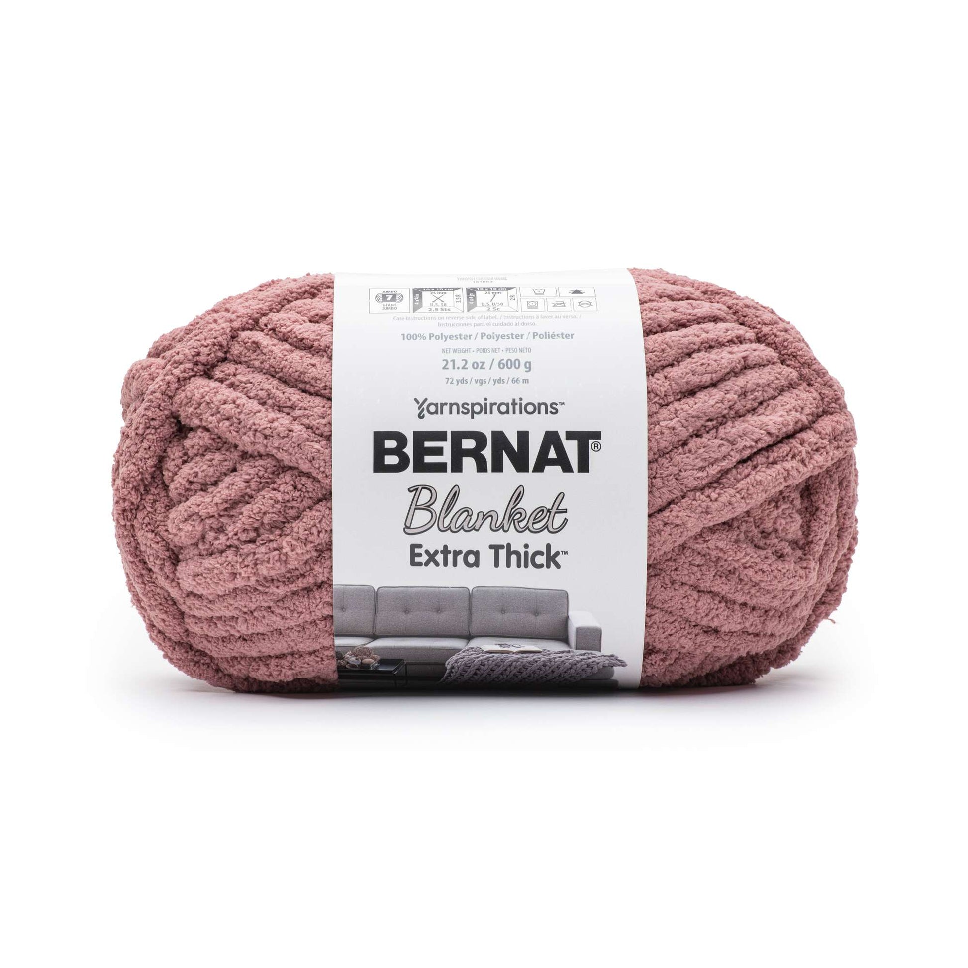 Bernat Blanket Extra Thick Yarn (600g/21.2oz) Rose