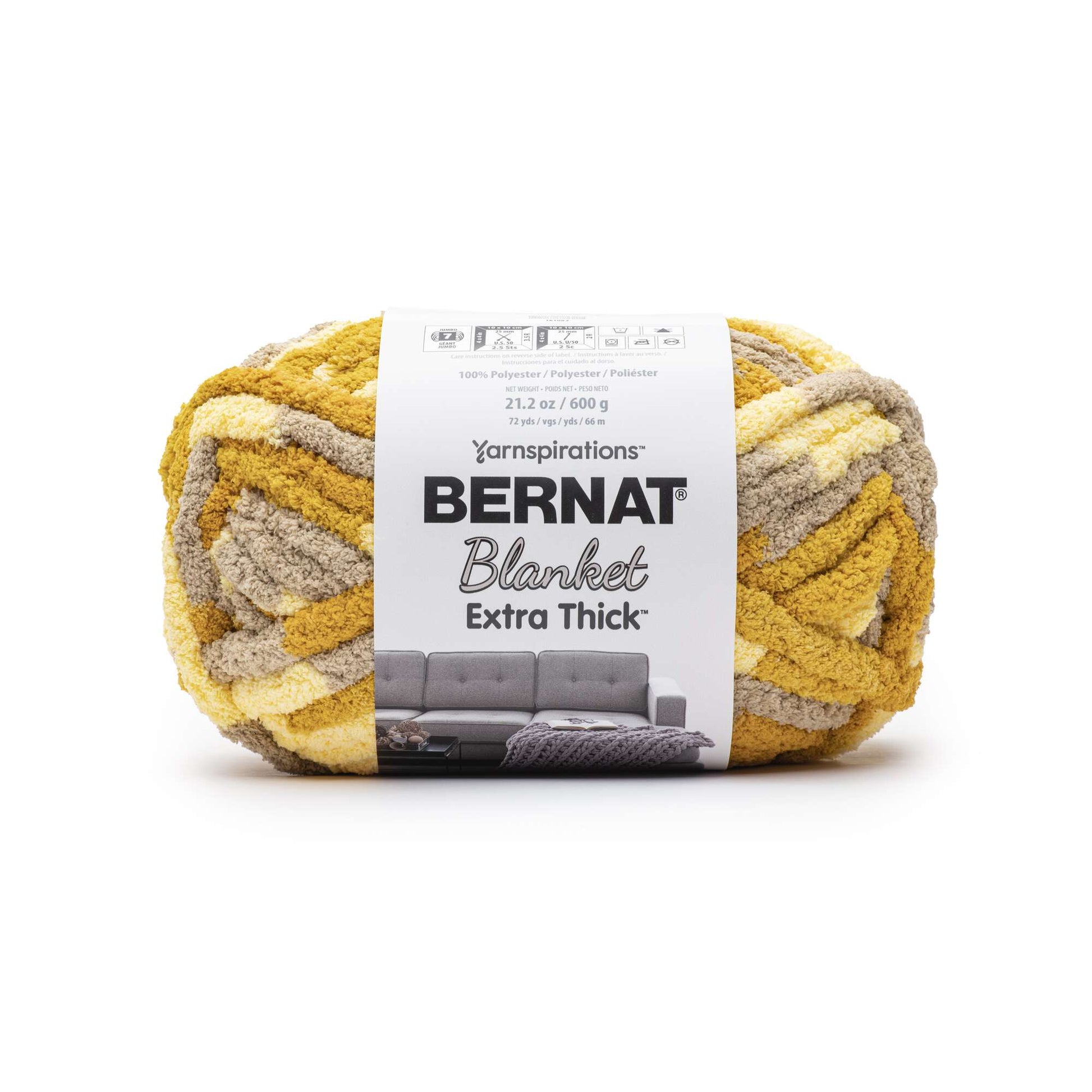 Bernat Blanket Extra Thick Yarn (600g/21.2oz) Flaxon Gold