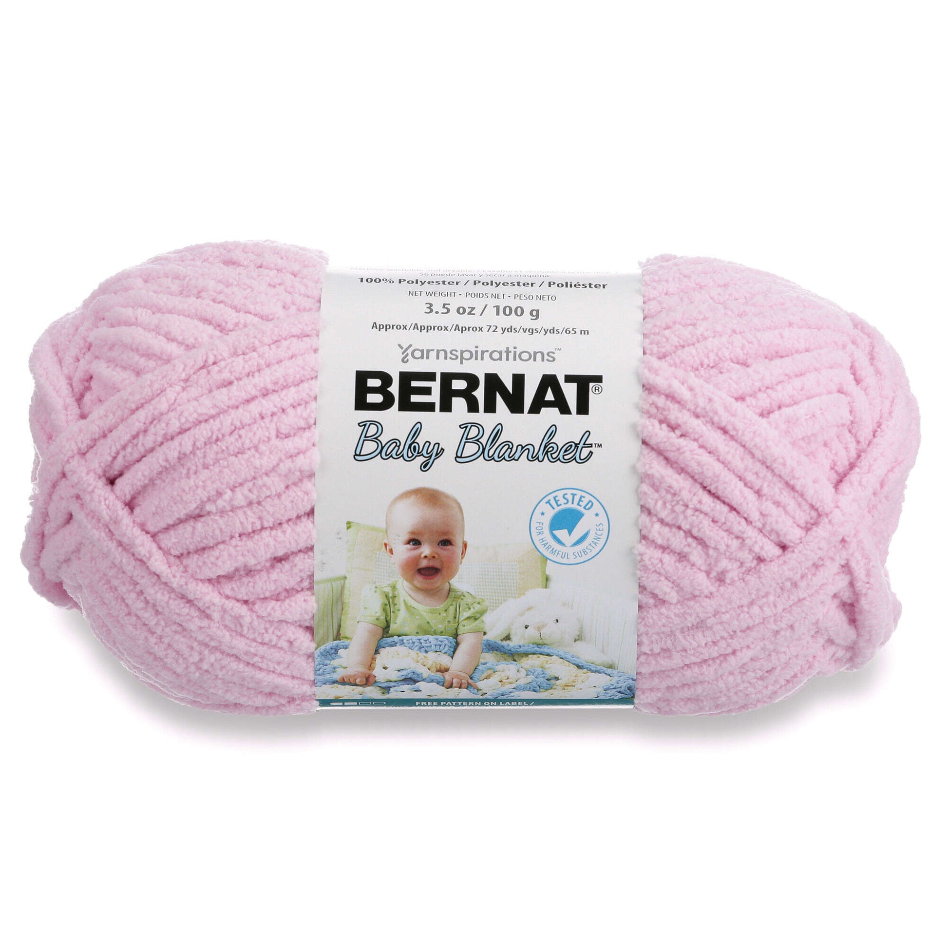 Bernat Baby Blanket Yarn Baby Pink