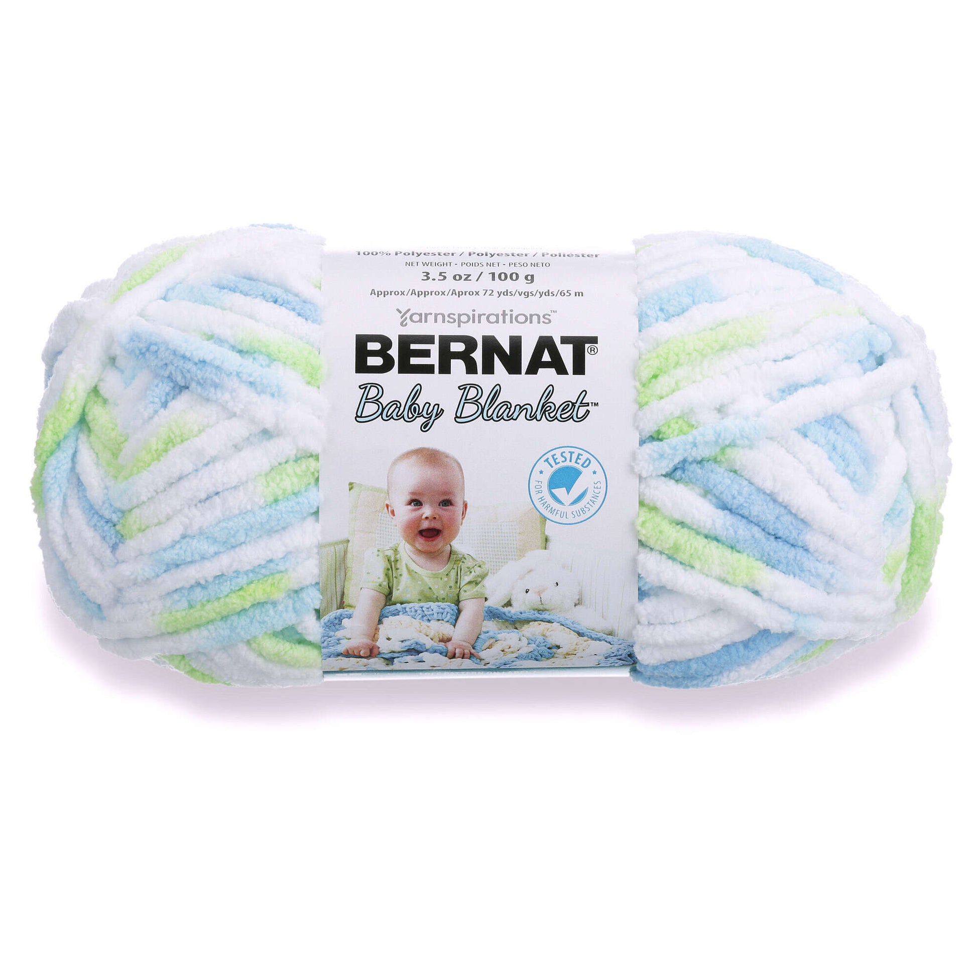 LITTLE ROSES Bernat Baby Blanket COLOR 04418 10.5 Oz258 Yards