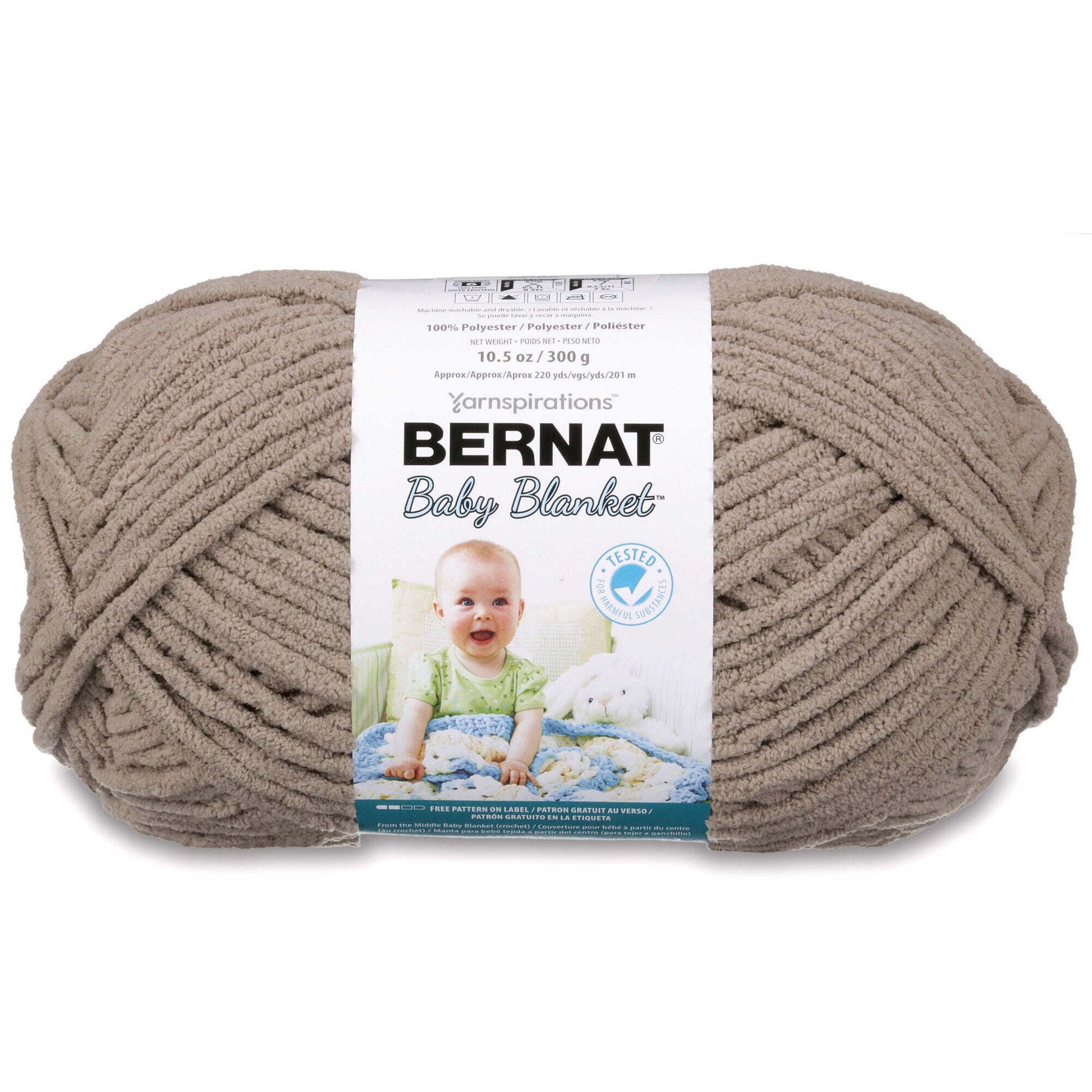 Bernat Baby Blanket Yarn (300g/10.5oz) Baby Sand