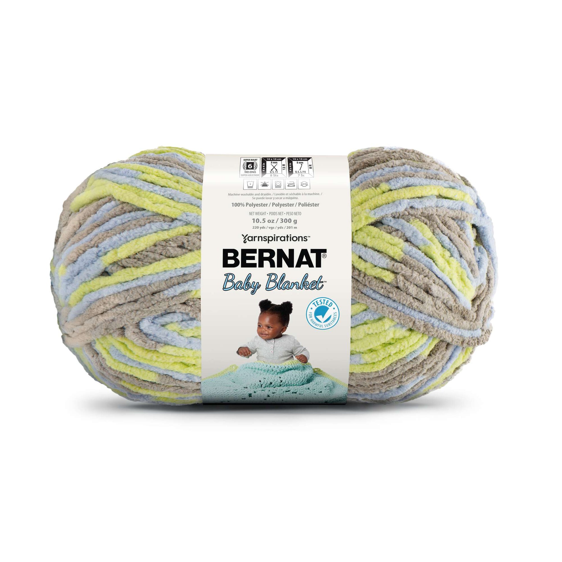 Bernat Baby Blanket Yarn (300g/10.5oz) Little Boy Dove