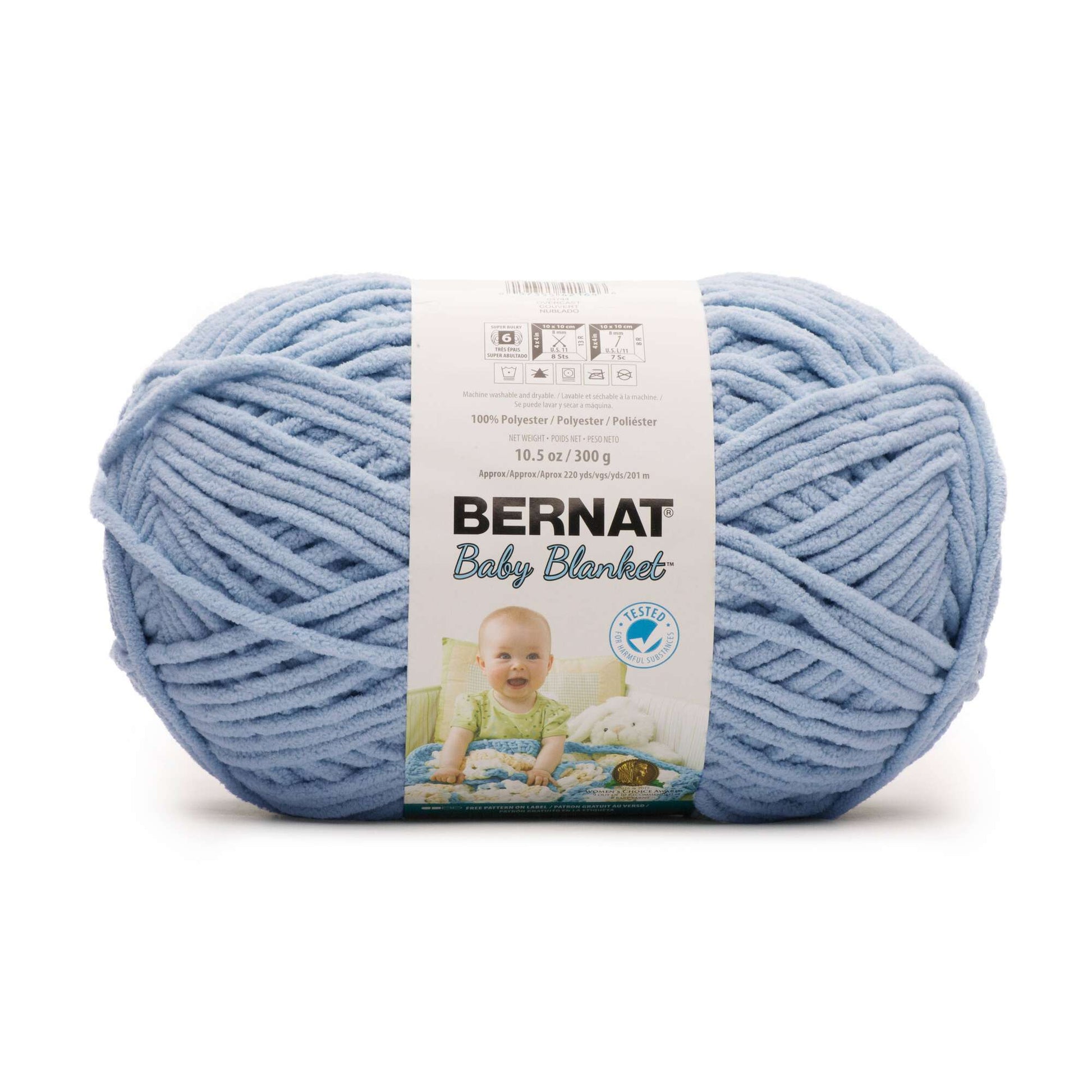 Bernat Baby Blanket Yarn (300g/10.5oz) Baby Blue