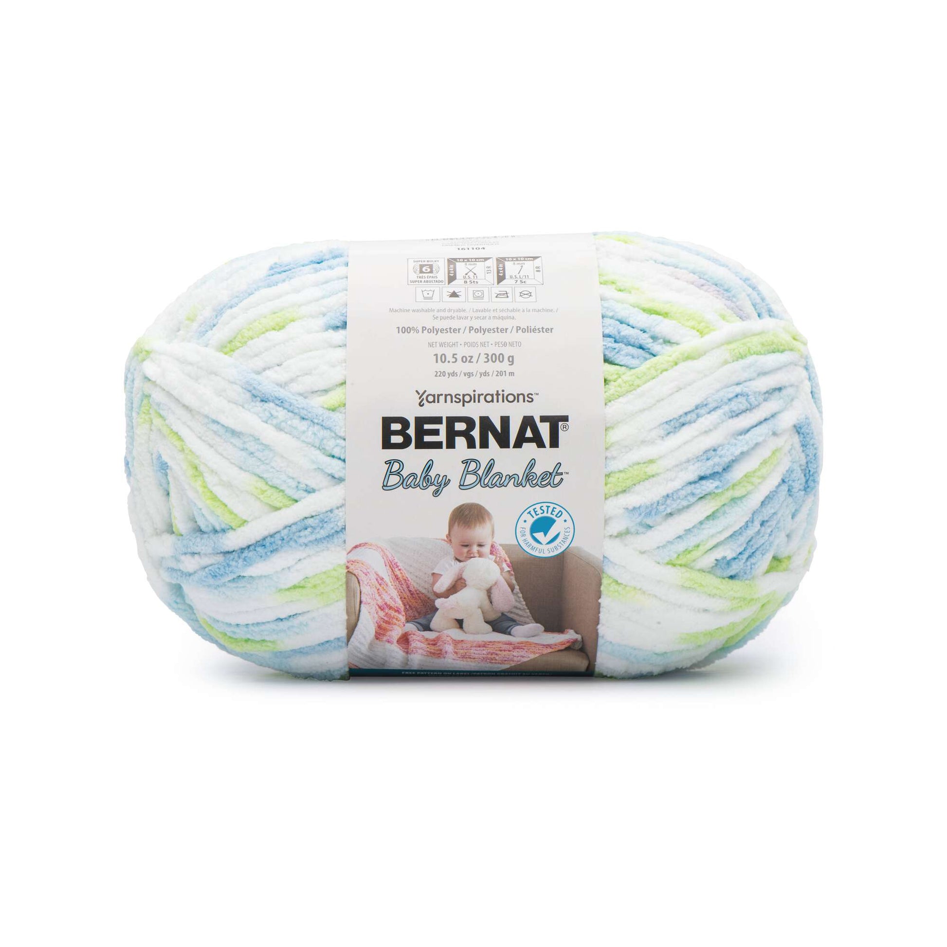 Bernat Baby Blanket Yarn (300g/10.5oz) Funny Prints