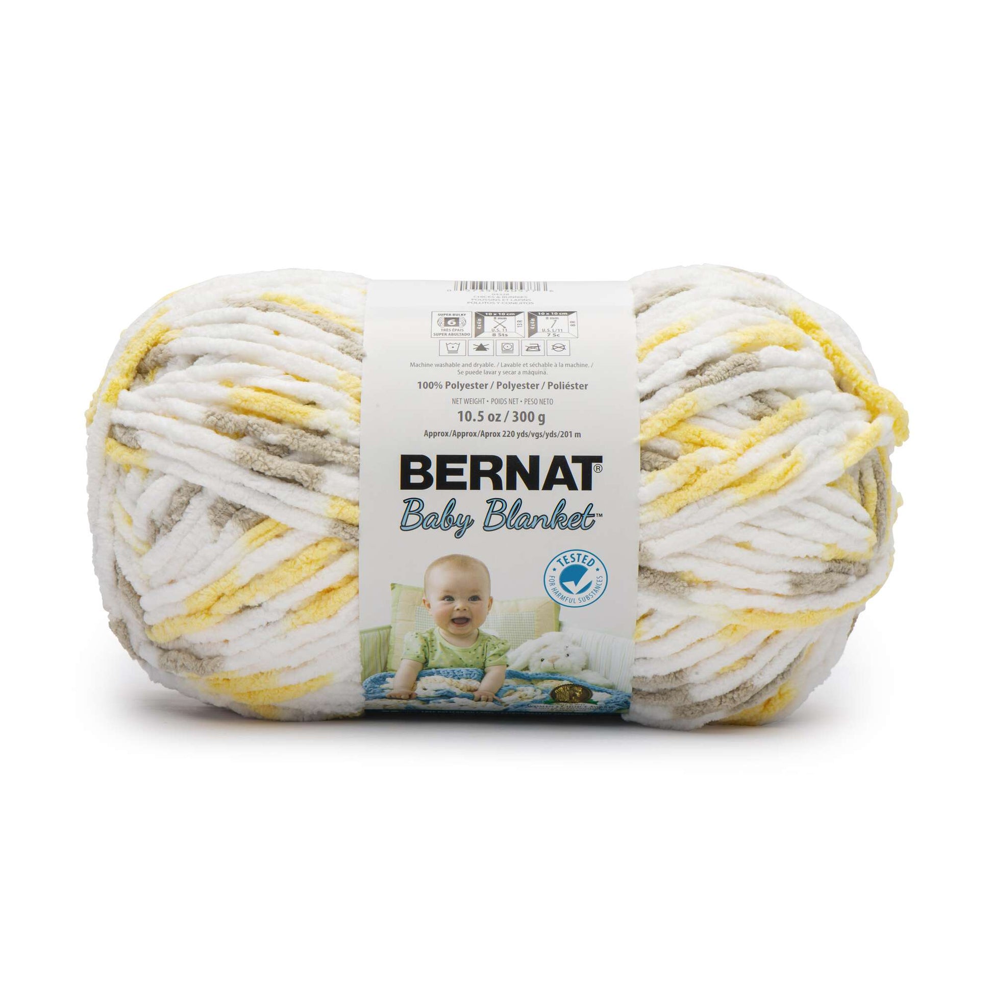 Bernat Baby Blanket Yarn, Buttercup - 10.5 oz