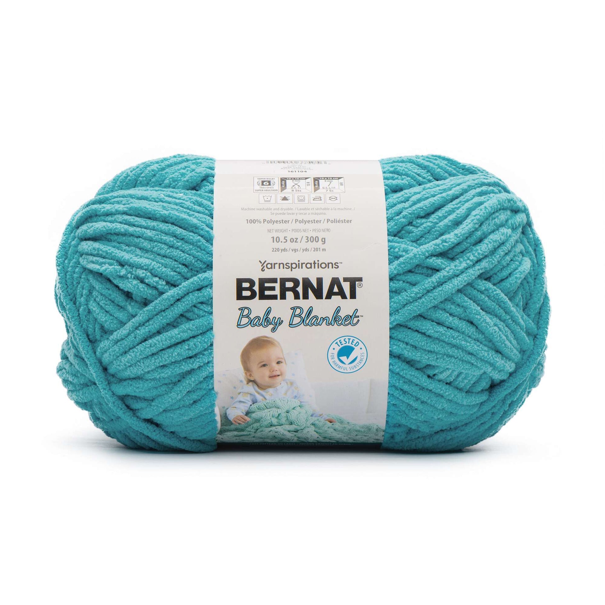 Bernat Baby Blanket Yarn (300g/10.5oz) Baby Teal