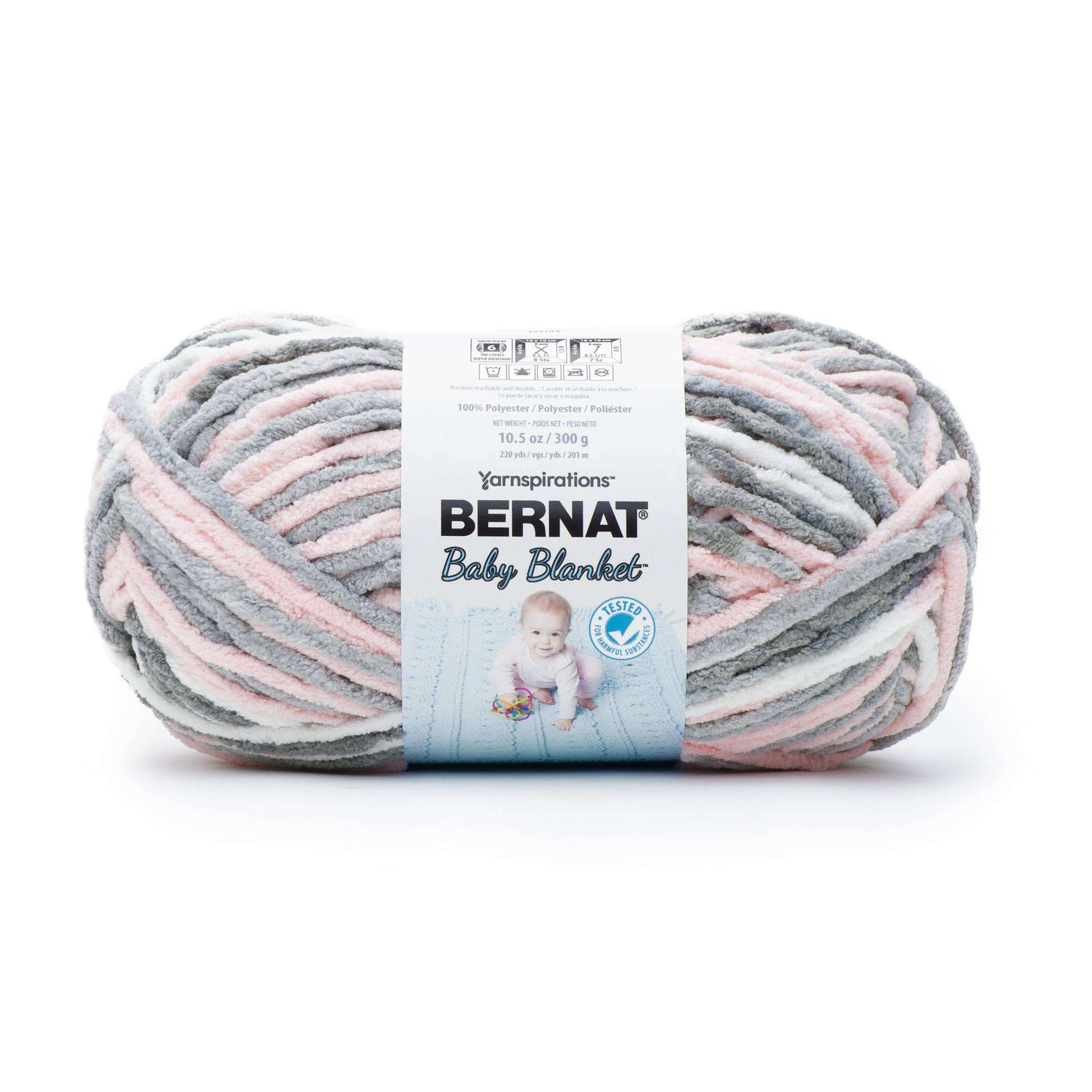 Bernat Baby Blanket Yarn (300g/10.5oz) Baby Grays