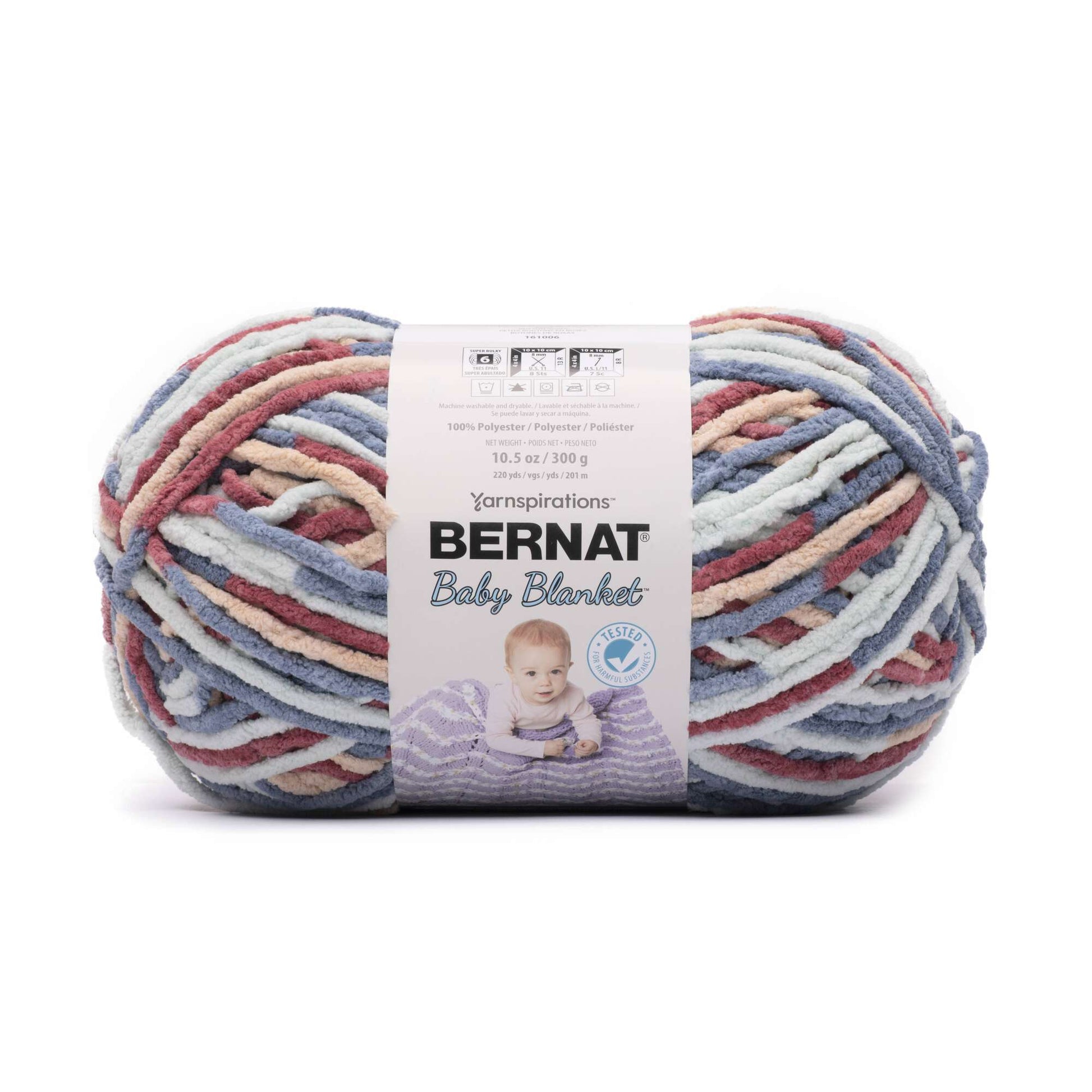 Bernat Baby Blanket 10.5oz Yarn, Size: 11, Pink