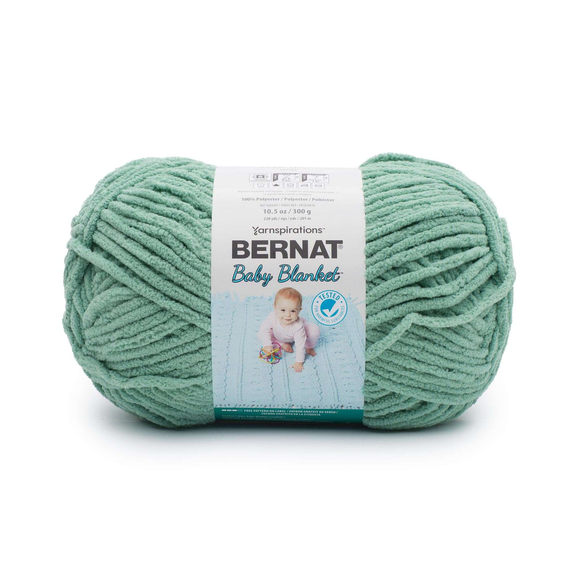 Bernat Baby Blanket Yarn (300g/10.5oz) Misty Jungle Green