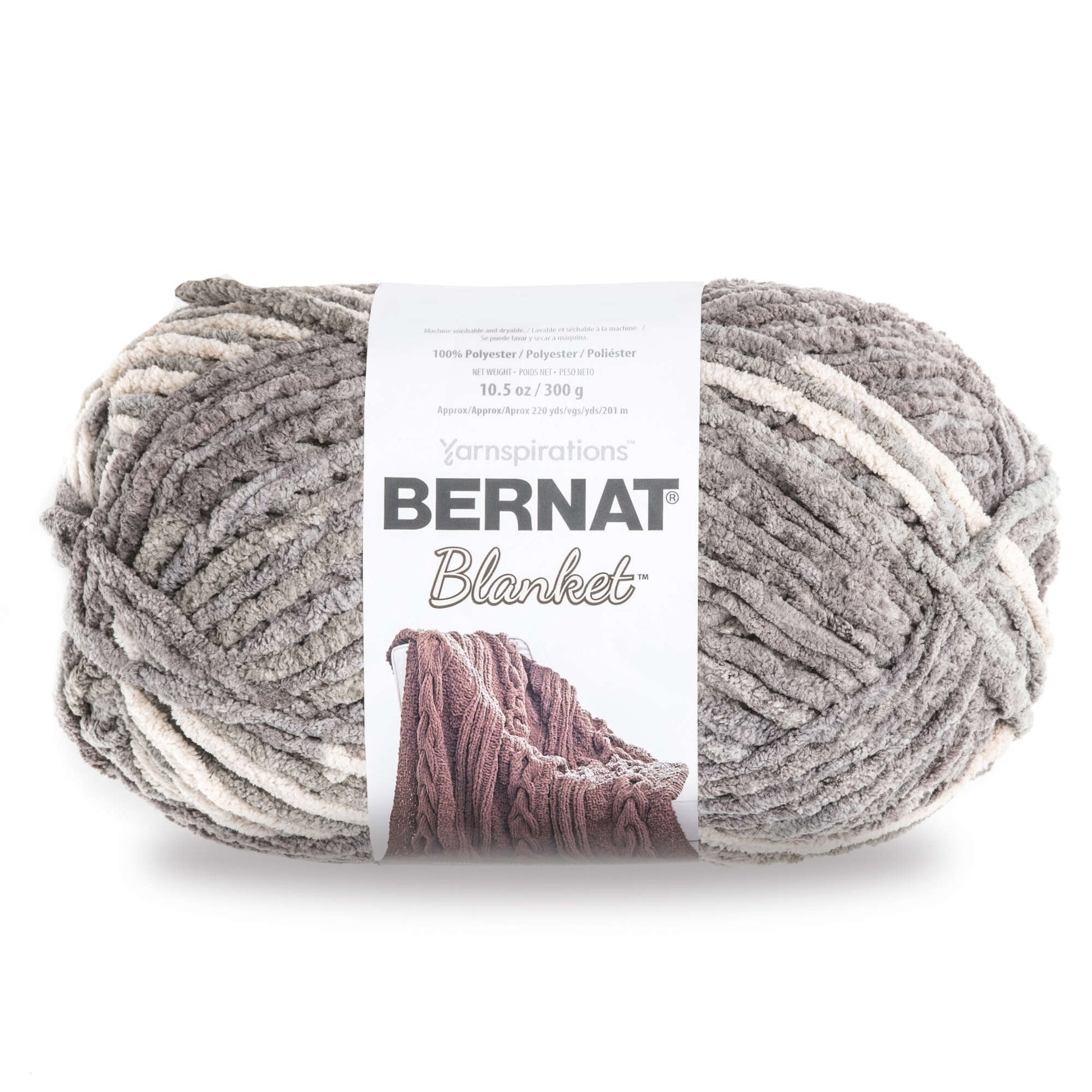 Bernat Blanket Yarn (300g/10.5oz) Silver Steel