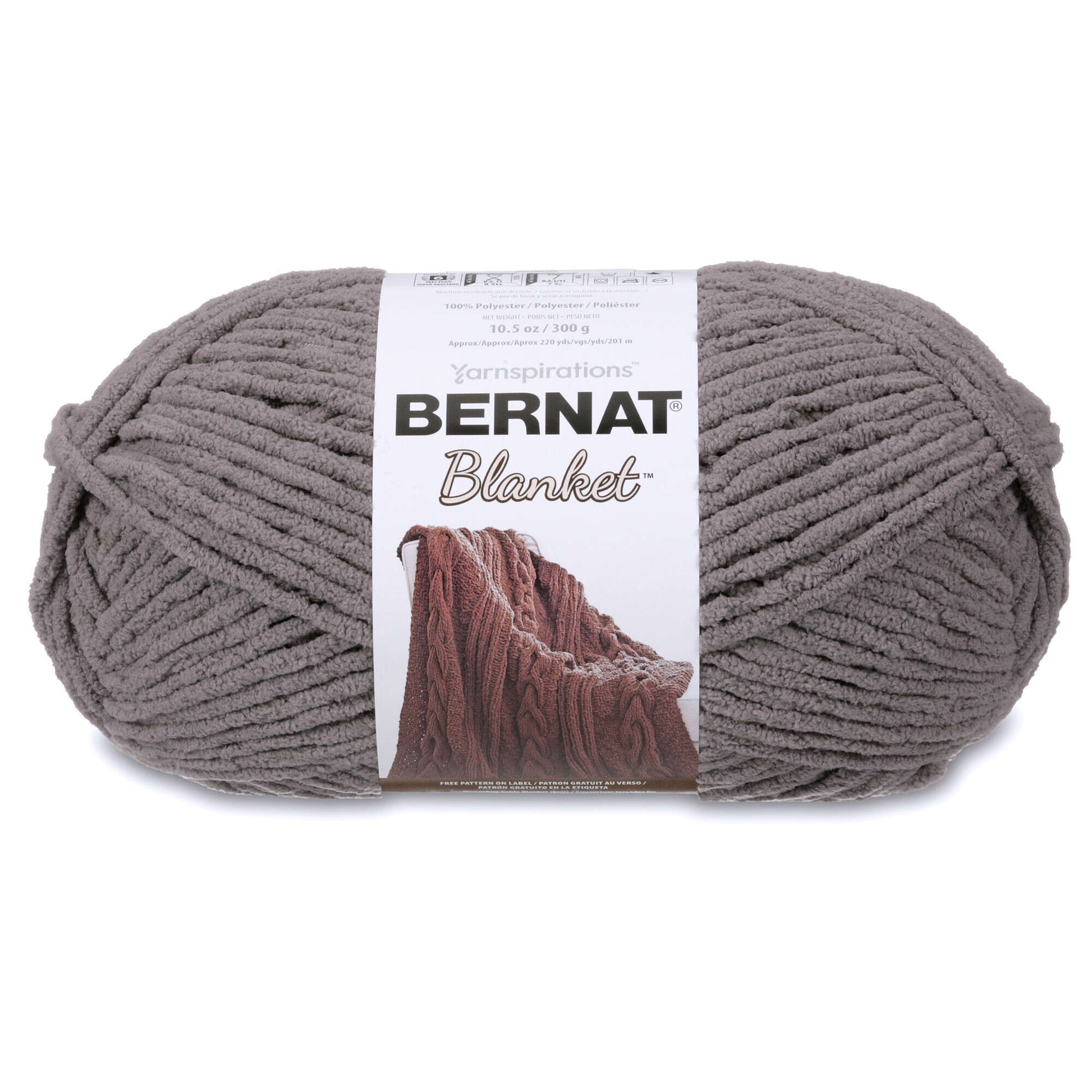 Bernat Blanket Yarn (300g/10.5oz) Dark Gray