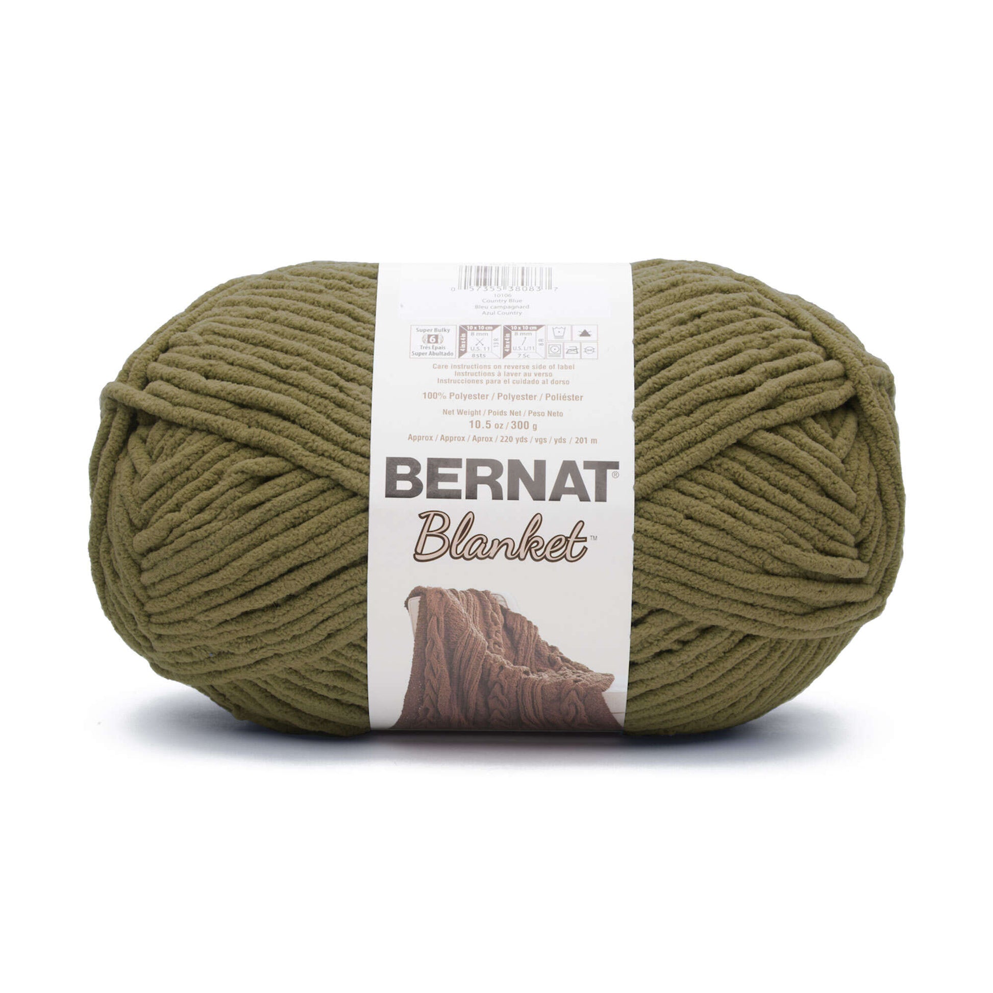 Bernat Blanket Big Ball Yarn-Moss-Coastal Collection, 1 count