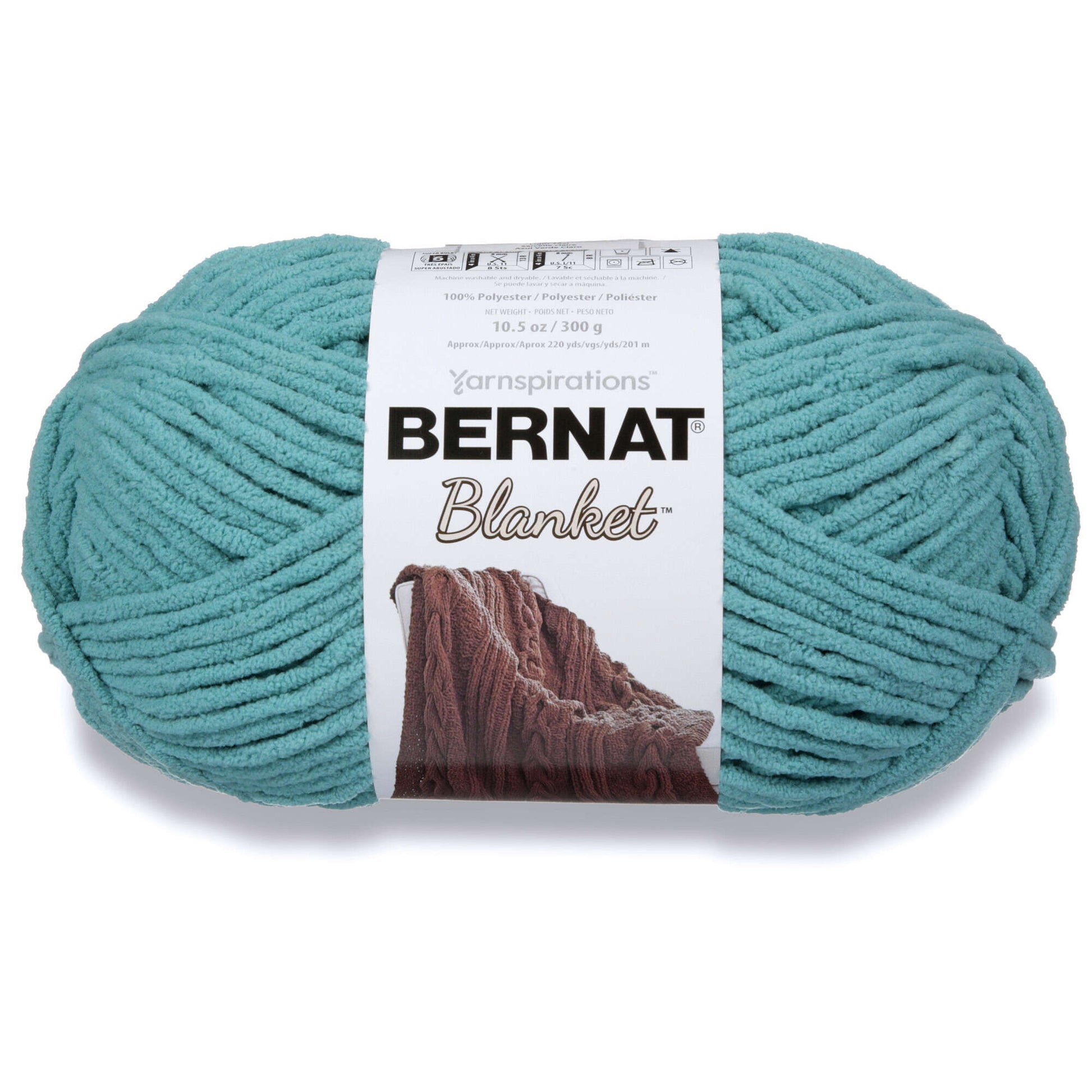 Bernat Blanket Yarn (300g/10.5oz) Light Teal
