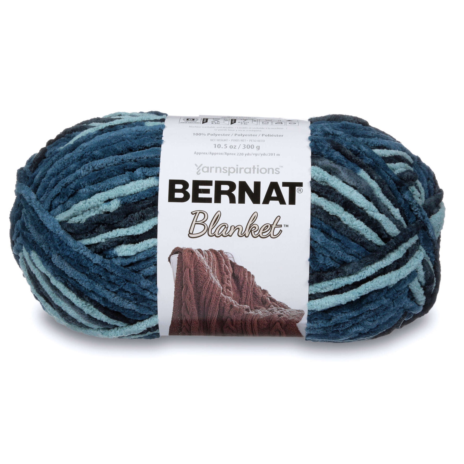 Bernat Blanket Yarn (300g/10.5oz) Teal Dreams
