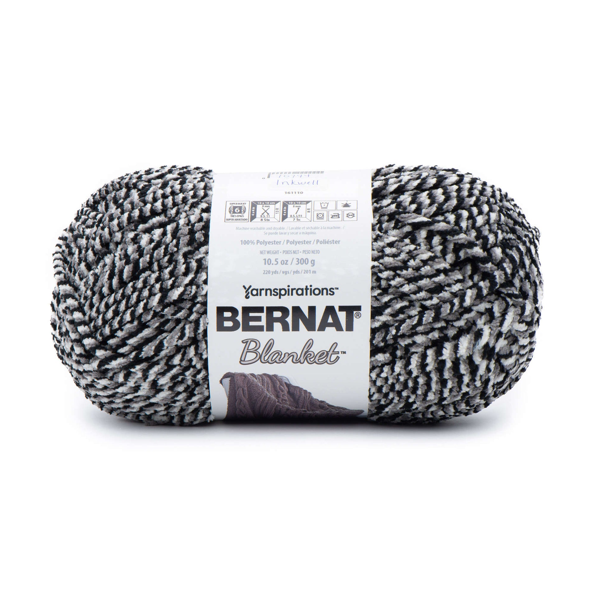 Bernat Velvet Plus Vapor Gray Yarn - 2 Pack of 300g/10.5oz - Polyester - 6 Super Bulky - Knitting/Crochet