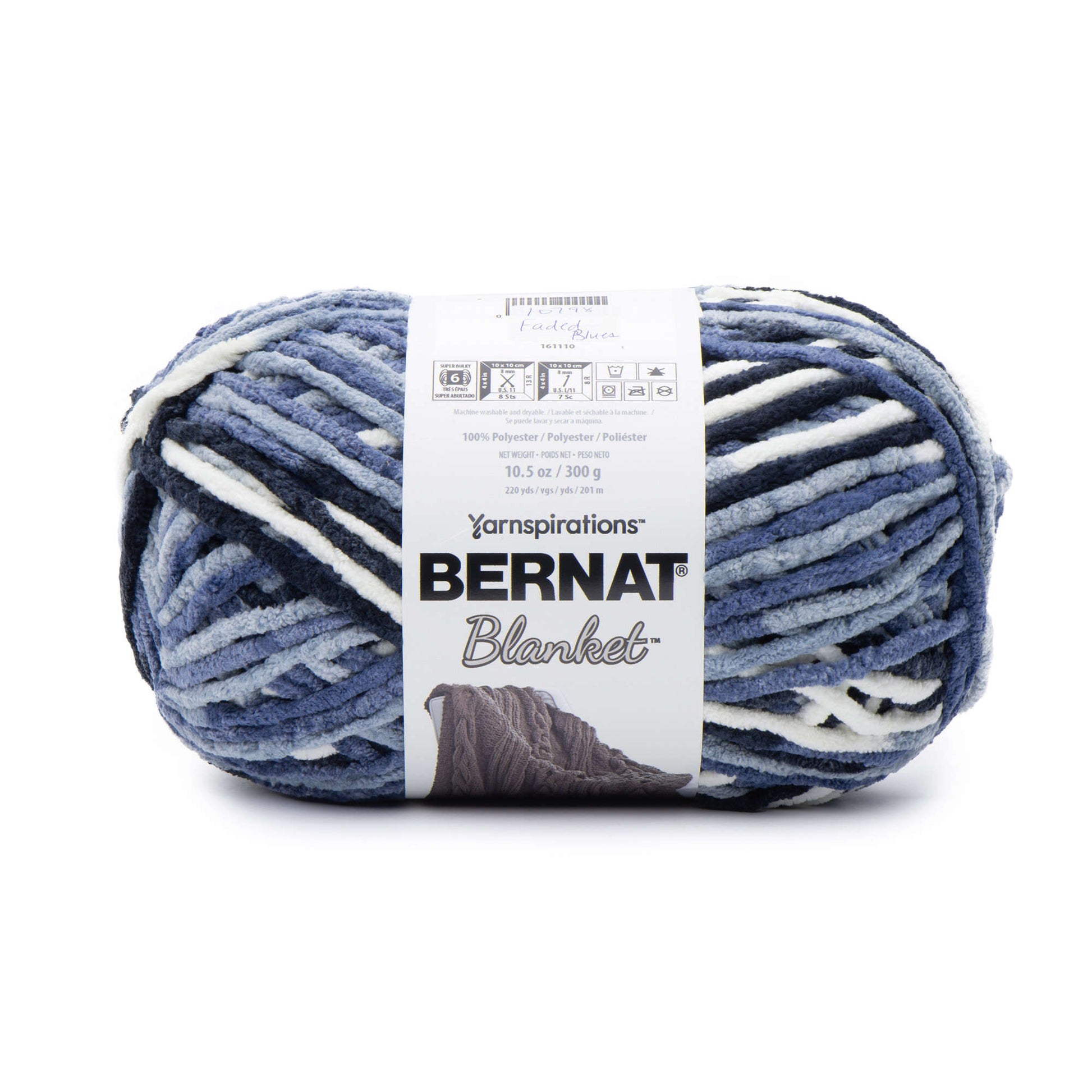 Bernat Blanket Dark Gray Yarn - 2 Pack of 300g/10.5oz - Polyester - 6 Super Bulky - 220 Yards - Knitting/Crochet