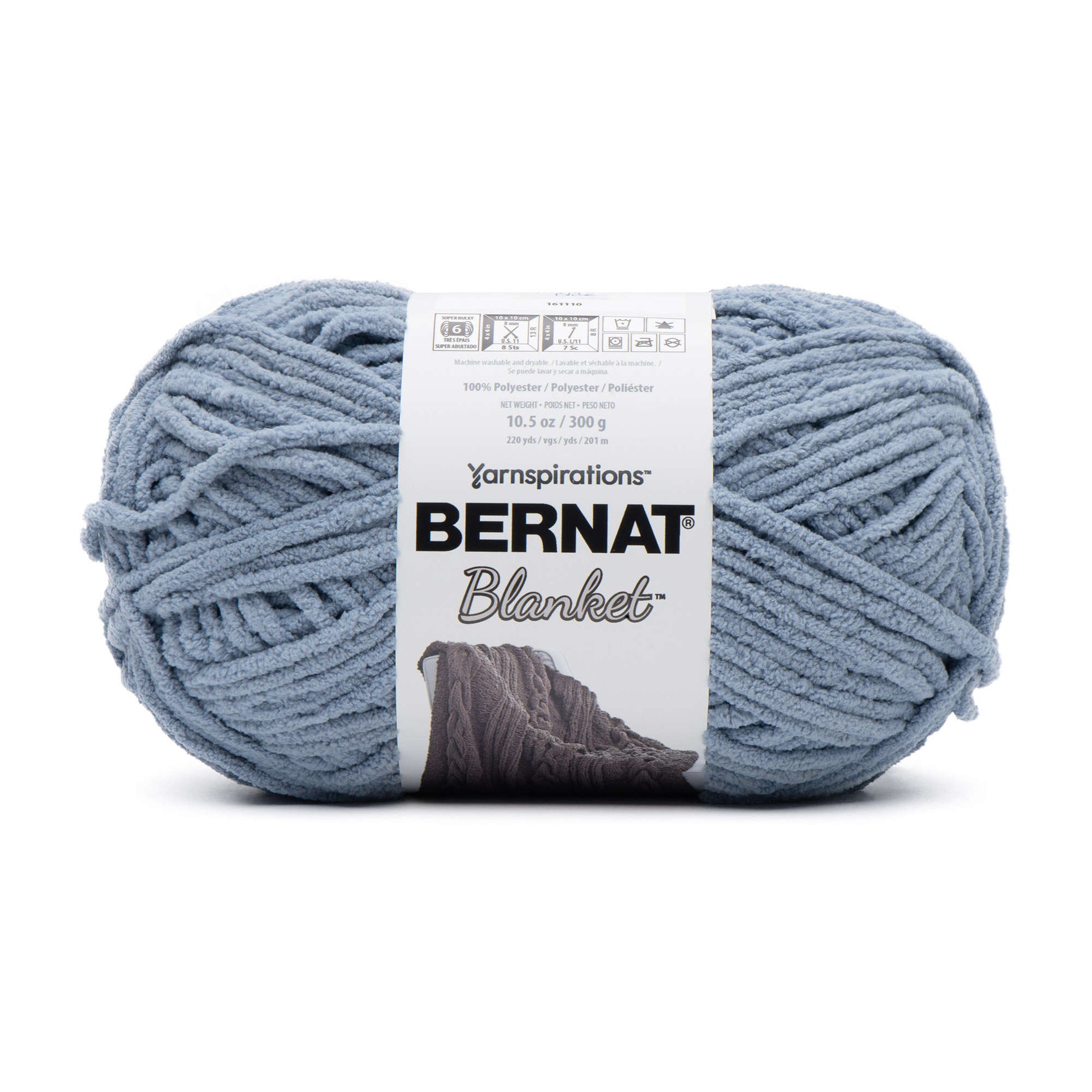 Bernat Blanket Yarn (300g/10.5oz) Gray Blue