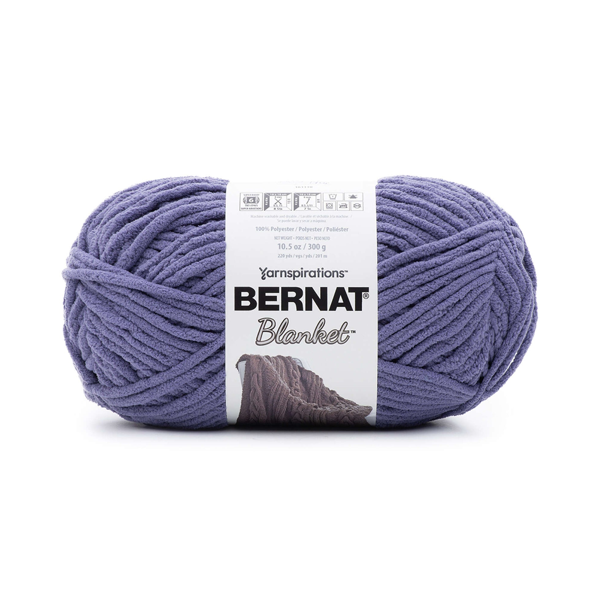 Bernat Blanket Purple Haze Yarn - 2 Pack of 300g/10.5oz - Polyester - 6  Super Bulky - 220 Yards - Knitting/Crochet