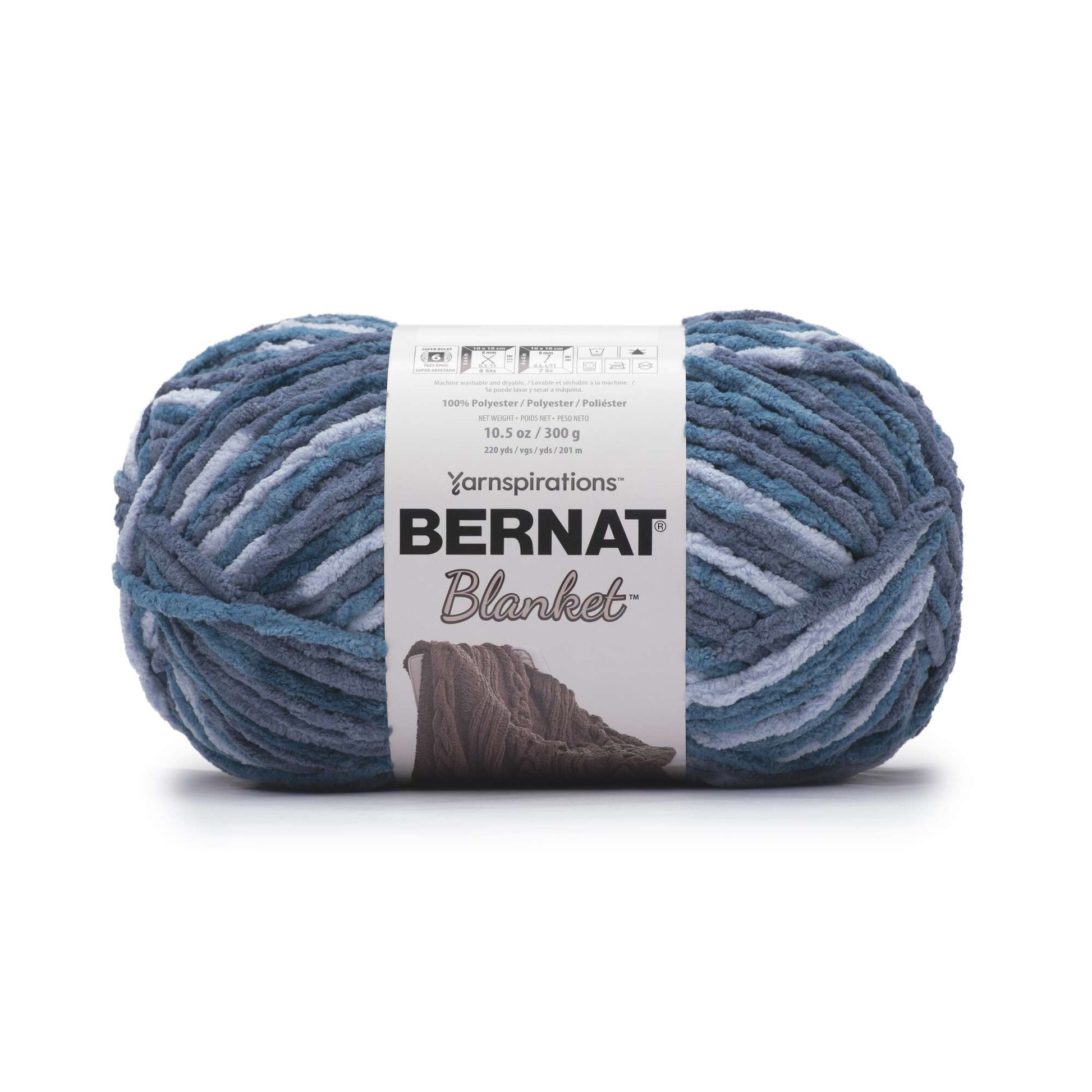Bernat Blanket Yarn (300g/10.5oz) Cozy Blue
