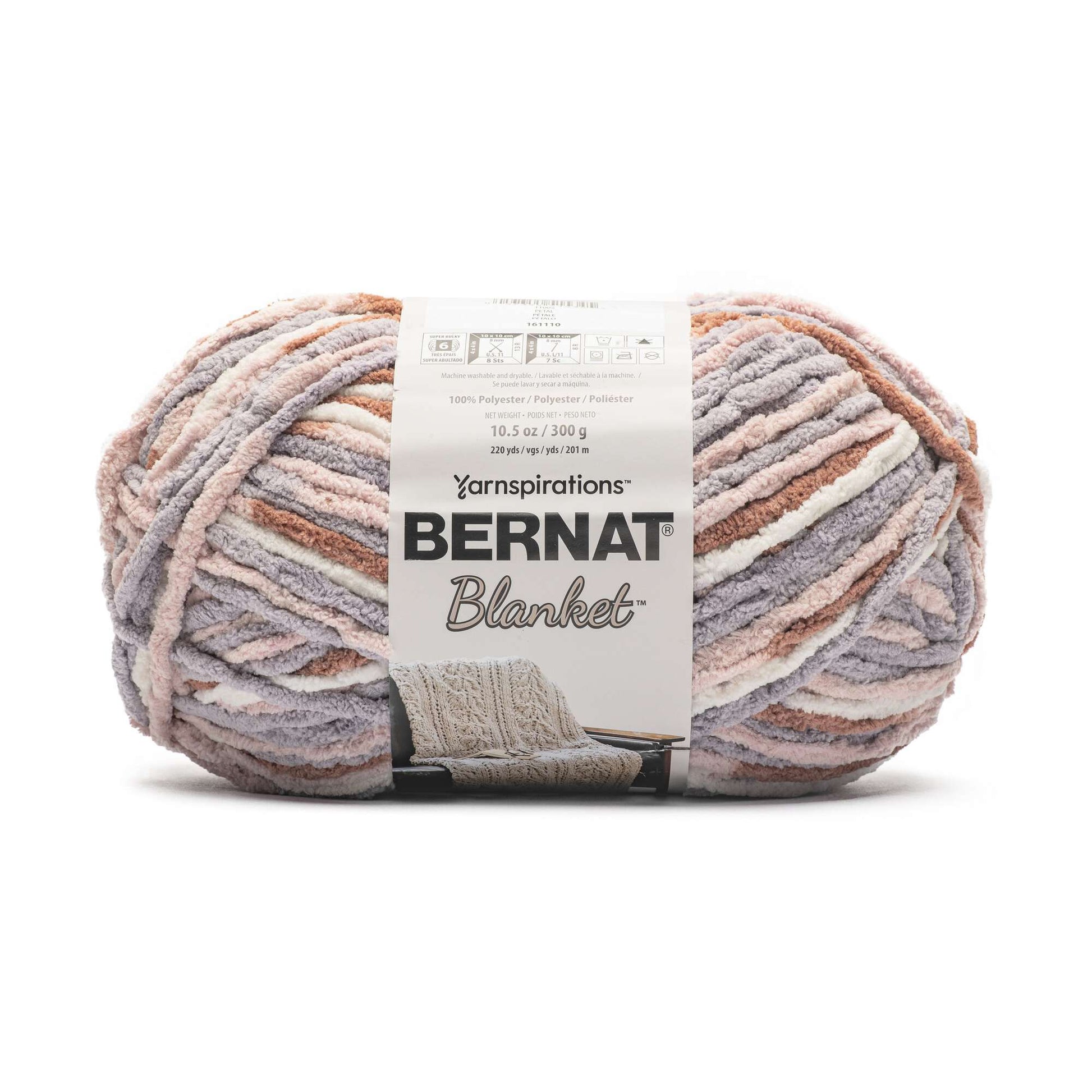Bernat Blanket Yarn (300g/10.5 oz), Gray Storm