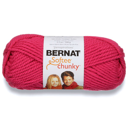 Bernat Softee Chunky Yarn (100g/3.5oz) Hot Pink
