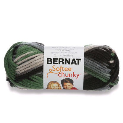 Bernat Dark Green Softee Chunky Yarn