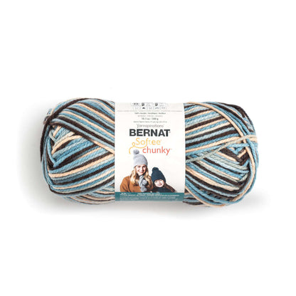 Bernat Softee Chunky Ombres Yarn (300g/10.5oz) - Discontinued Shades Wedgewood Ombre