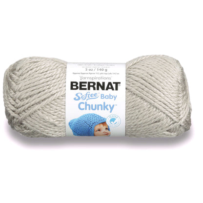 Bernat Softee Baby Chunky Yarn - Discontinued Shades Cozy Gray