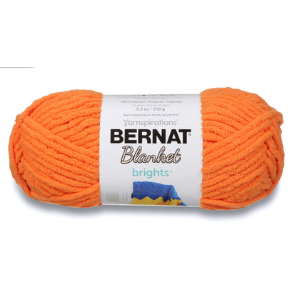 Bernat Blanket Brights Yarn - Clearance Shades* Carrot Orange