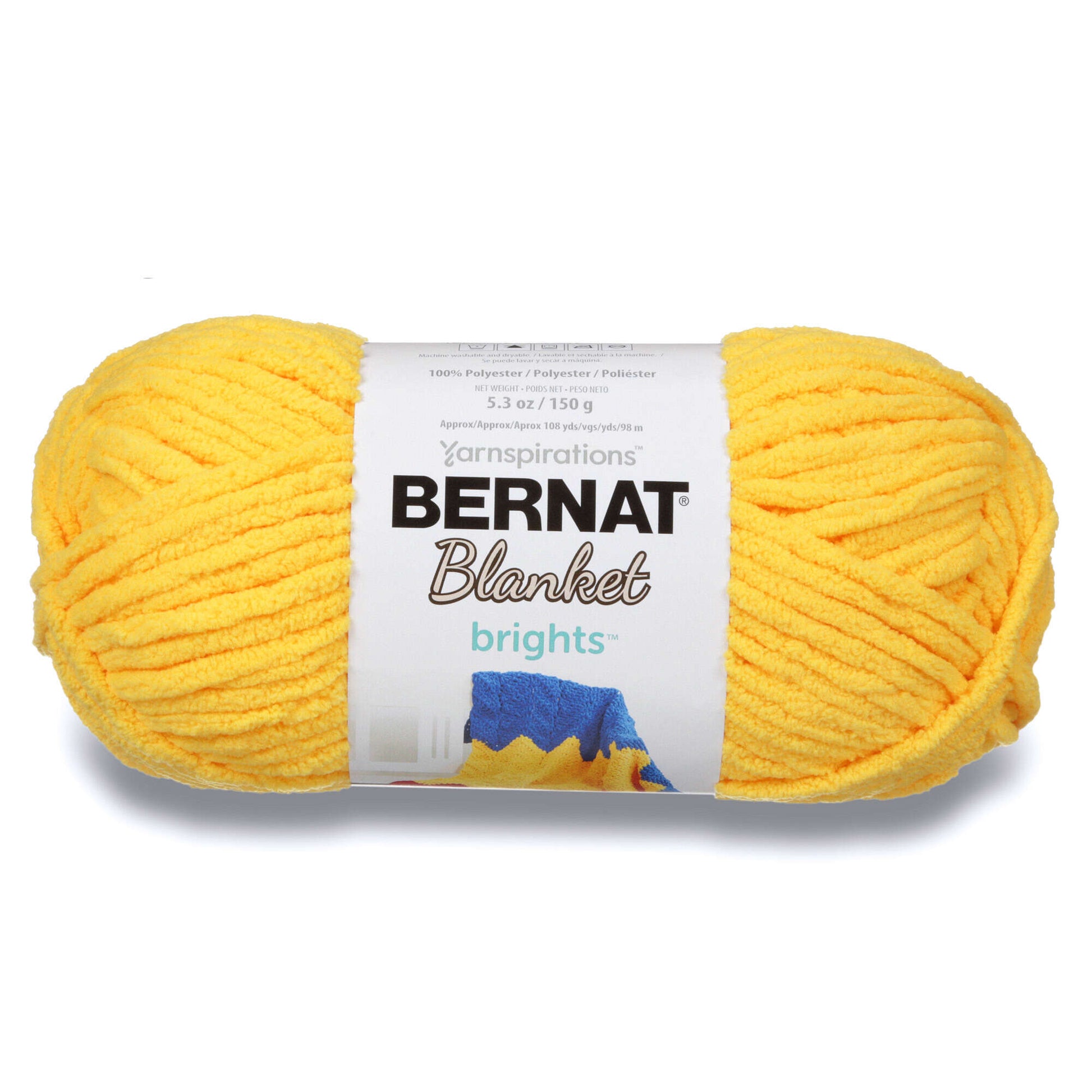 Bernat Blanket Brights Yarn - Clearance Shades* School Bus Yellow
