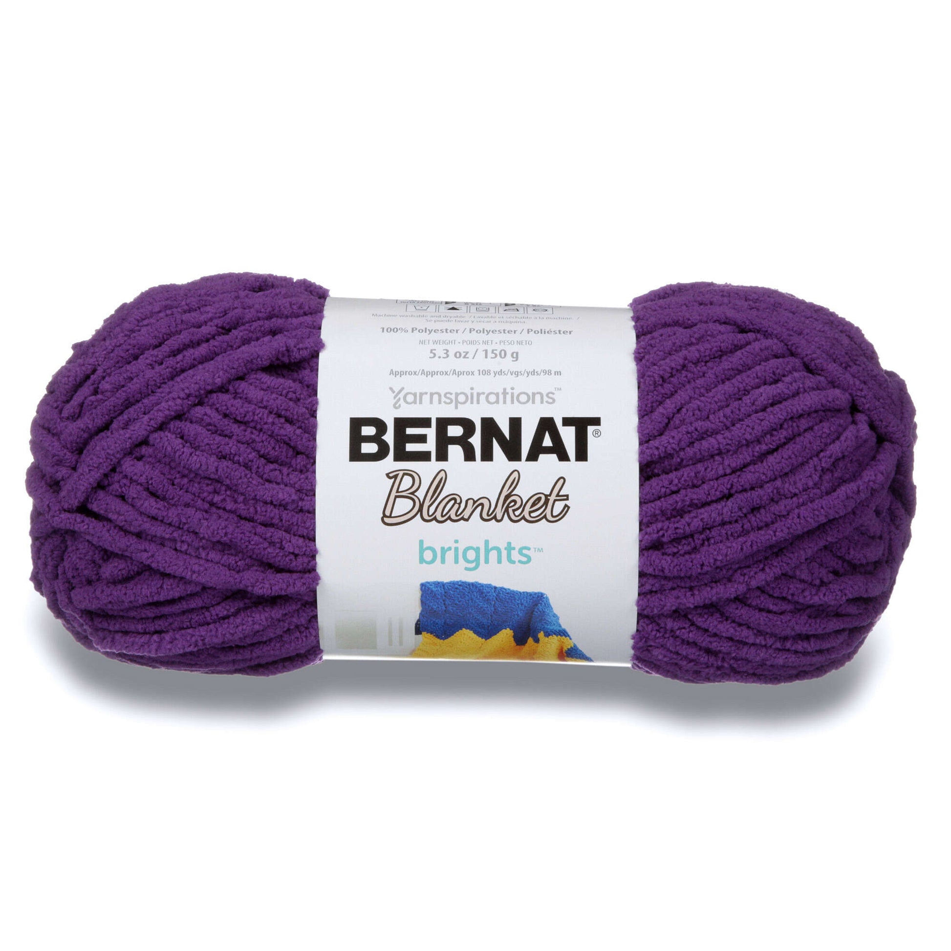 Bernat Blanket Brights Yarn - Clearance Shades* Pow Purple