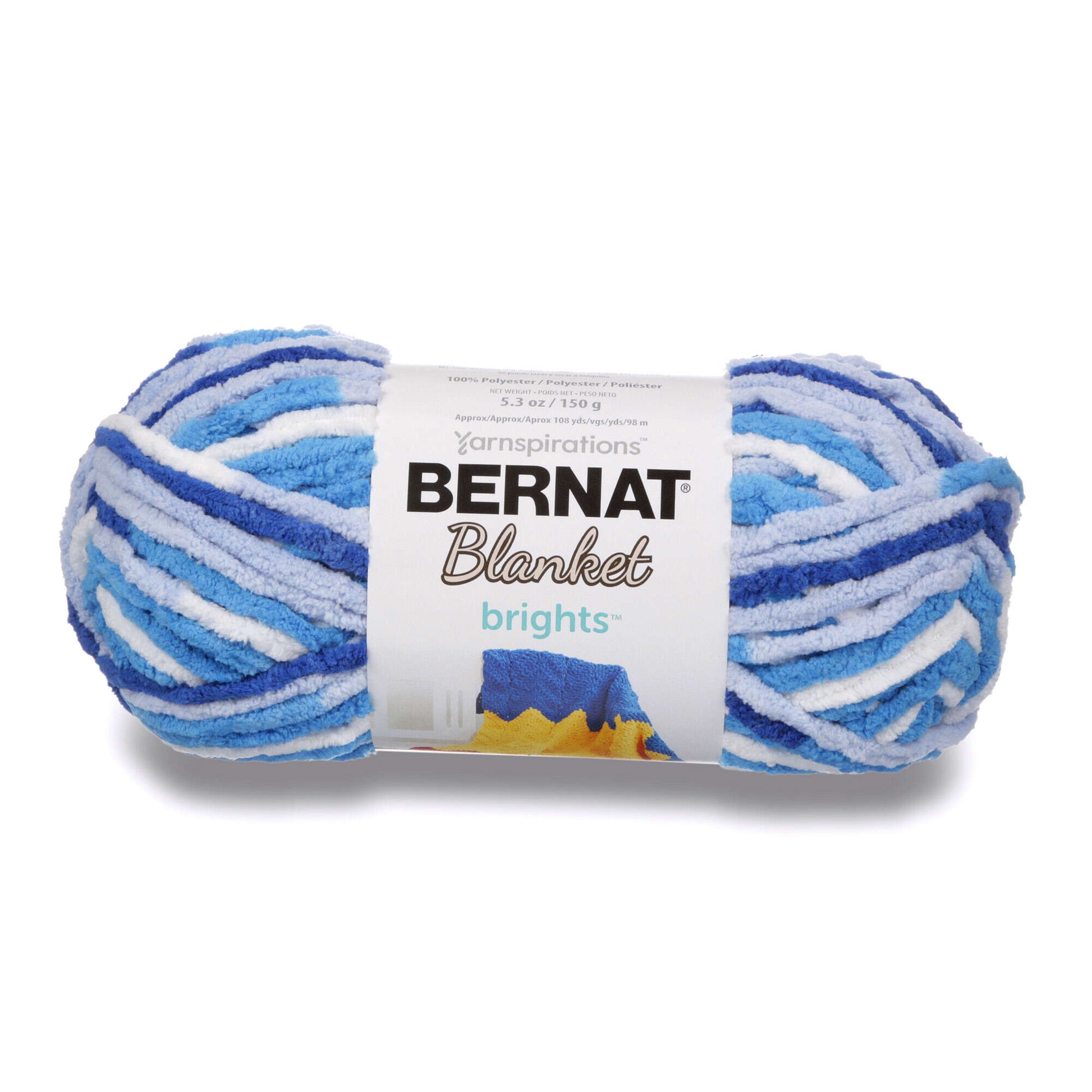 Bernat Blanket Yarn 5.3 oz WHITE Super Chunky Yarn