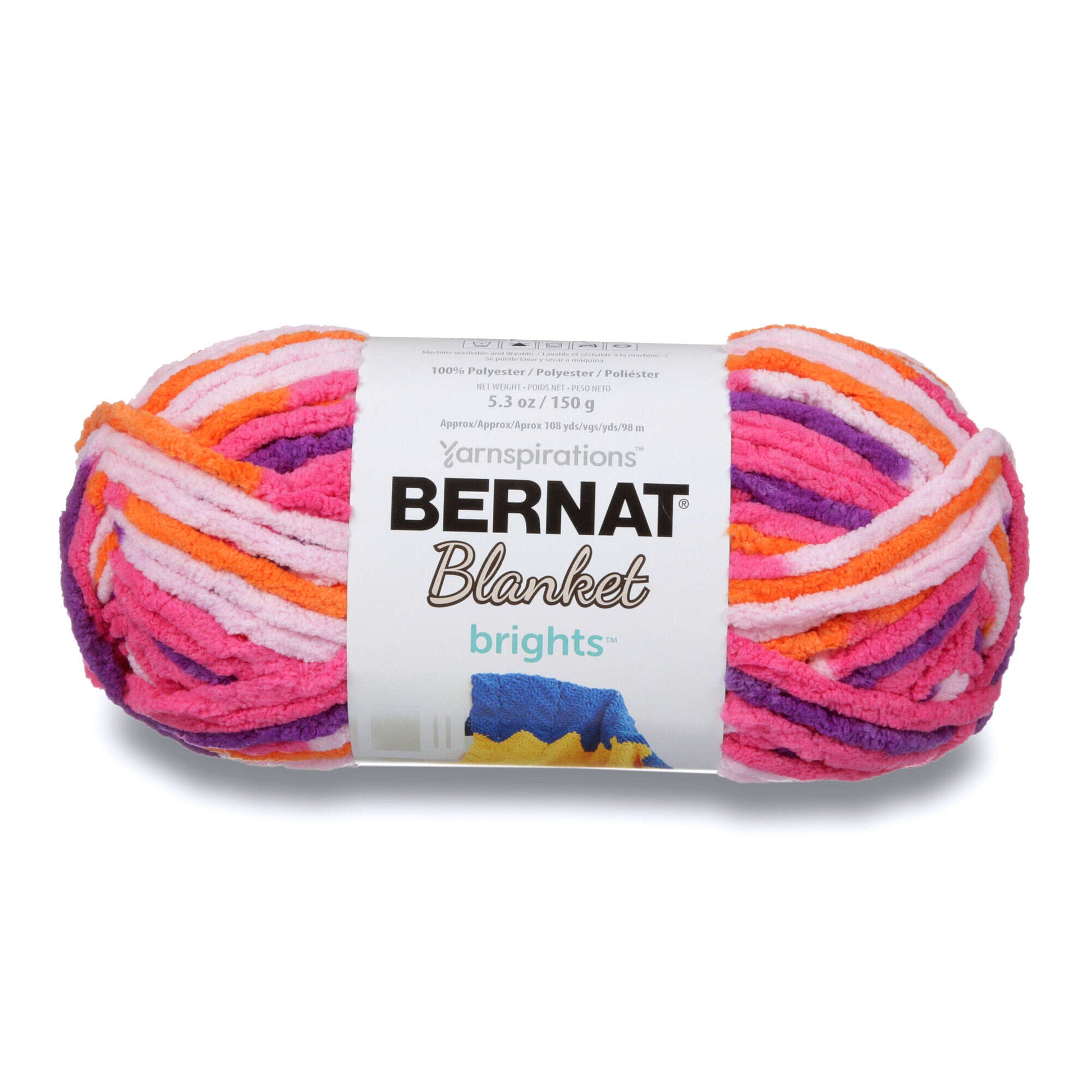 Bernat Blanket Brights Yarn Lemonade Variegated