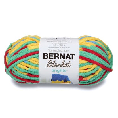 Bernat Blanket Brights Yarn - Discontinued Shades Rainbow Shine Varg
