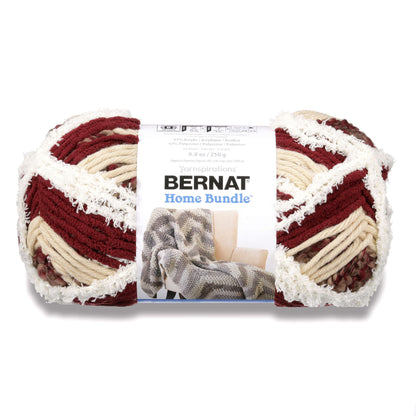 Bernat Home Bundle Yarn - Discontinued Shades Cream/Burgundy