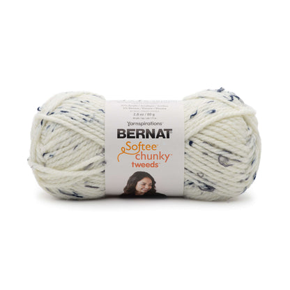 Bernat Softee Chunky Tweeds Yarn - Discontinued Shades Midnight White