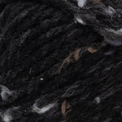 Bernat Softee Chunky Tweeds Yarn - Discontinued Shades Black Tweed