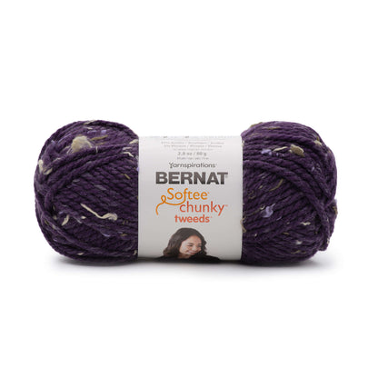 Bernat Softee Chunky Tweeds Yarn - Discontinued Shades Hyacinth Tweed