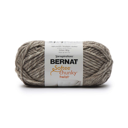Bernat Softee Chunky Twist Yarn - Discontinued Shades Taupe Twist