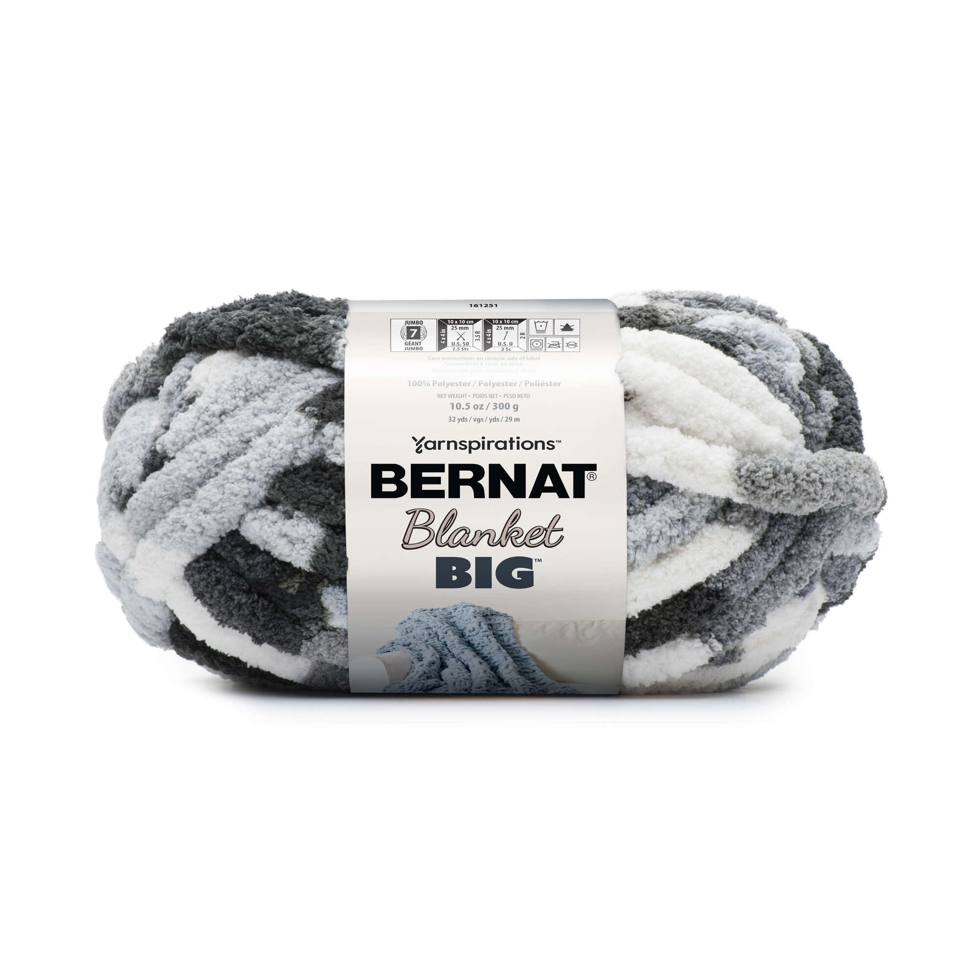 2 Count Bernat 10.5 Oz Big Blanket Color By Nature 26113 French Vanilla Yarn