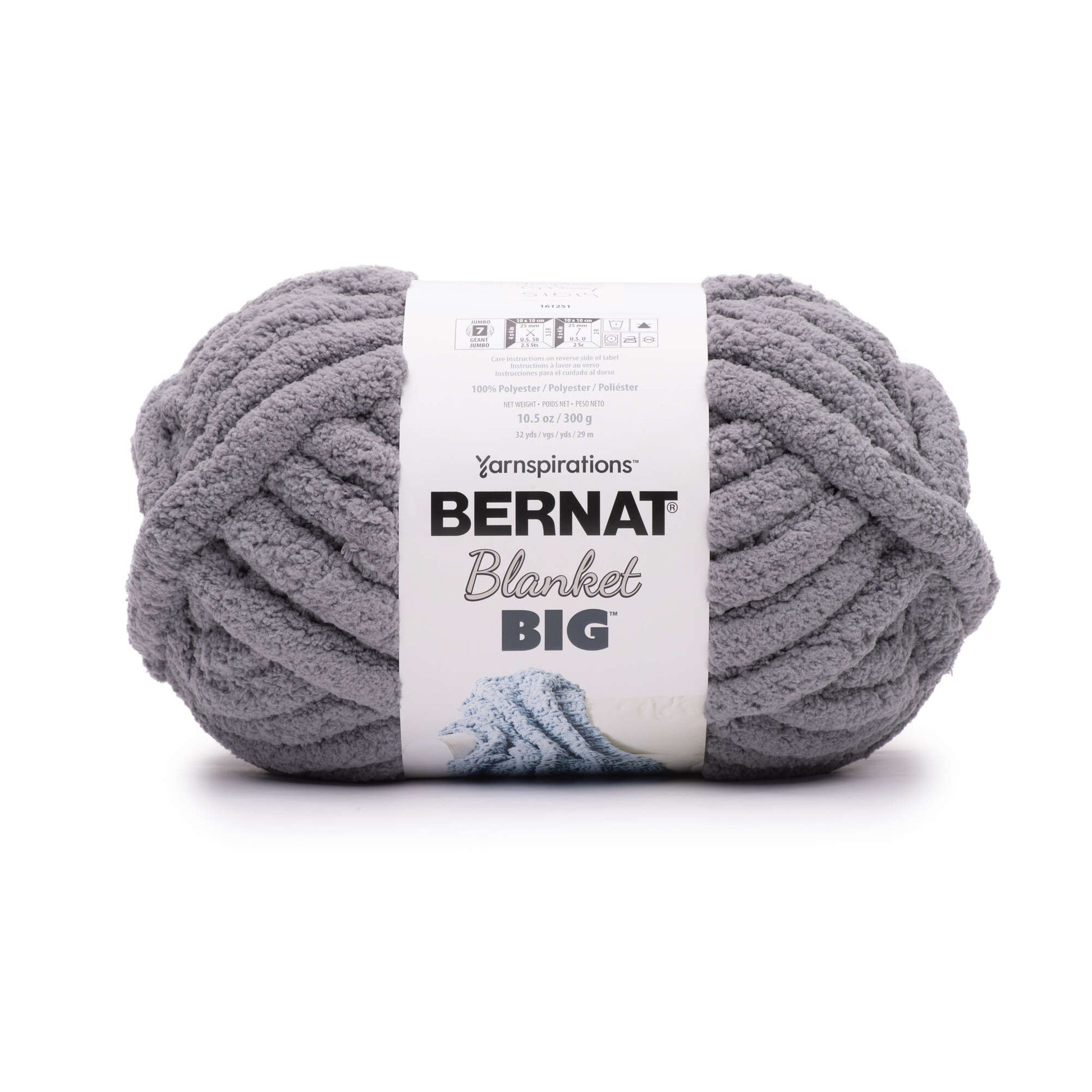 Bernat Blanket Big Yarn (300g/10.5oz) Vapor Gray